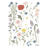 Autocolant mural Lilipinso A3 Flori de Vară 2 gri pastel