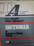 Jana Balacciu - Dictionar de lingvisti si filologi romani (1978)