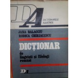 Jana Balacciu - Dictionar de lingvisti si filologi romani (Editia: 1978)