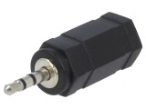 Adaptor Audio Jack 2,5mm la 3,5mm Negru