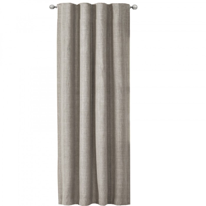 Draperie Elfie Opac cu rejansa Jemidi, 140 x 245 cm, Gri, Poliester, 55333.25