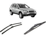 Cumpara ieftin Set 3 stergatoare VOLVO XC90 I (275) din 2002-2014, pentru parbriz si luneta fata si spate auto, Bosch Twin-Aerotwin, din cauciuc siliconat rezistent,