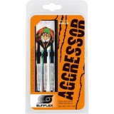 Set 3 sageti darts Sunflex AGGRESOR 18 grame, soft, varf plastic, cu portofel