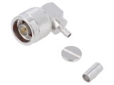 Mufă N tată unghi 90&deg; 50&Omega; PTFE