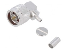 Mufă N tată unghi 90&deg; 50&Omega; PTFE