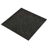vidaXL Covor 20 pcs Negru 50 x 50 x 0,5 cm Bitum 322414