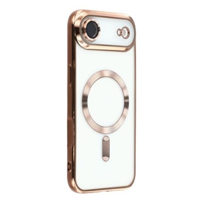 Husa compatibila cu IPhone 17 Air, ALC MOBILE, pentru telefon mobil cu protectie pentru camera, Tehnologie MagSafe, rezistenta la socuri, contur Gold foto
