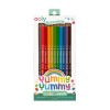Creioane colorate parfumate - Yummy Yummy, set de 12