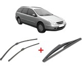 Cumpara ieftin Set 3 stergatoare CITROEN C5 I Break (DE_) 2001 - 2004, pentru parbriz si luneta, Valeo Silencio