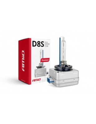 Bec Xenon Auto D8S Premium 5000K 25W Amio foto