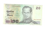 Bancnota Thailanda 20 baht 2003-2013, semnatura CS si TW, circulata, stare buna