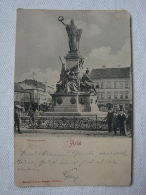 Carte postala ARAD, circulata la 1902 foto
