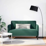 Cumpara ieftin Canapea lovesea verde &icirc;nchis 109 cm catifea