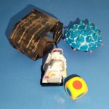 Set 4 piese, cupa mobila excavator, zar culori, robot vopsele Wall-E Pixar Disney, capsula spatiala lost6