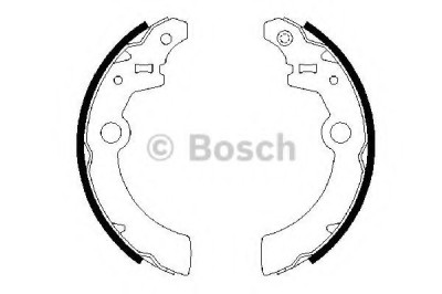 Set saboti frana SUZUKI ALTO (HA24) (2004 - 2009) BOSCH 0 986 487 676 foto