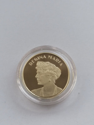 Moneda Romania 50 Bani proof, an 2019, Regina Maria foto