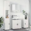 VidaXL Set de mobilier pentru baie Pe perete 4 pcs Alb foarte lucios 3392967