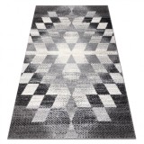 Covor KAKE 25812677 Geometric - Caro, Triunghiurile 3D gri / negru, 120x170 cm
