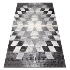 Covor KAKE 25812677 Geometric - Caro, Triunghiurile 3D gri / negru, 120x170 cm