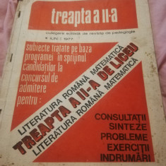 TREAPTA A ii A LITERATURA ROMANA /MATEMATICA 1977