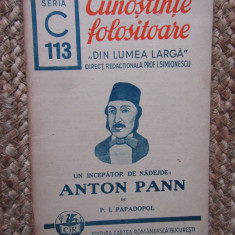 Anton Pann - P. I. Papadopol// 1941