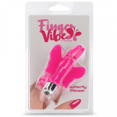 Vibrator Degetar ToyJoy &amp;raquo;Butterfly Pleaser&amp;laquo; 9 cm - Roz foto