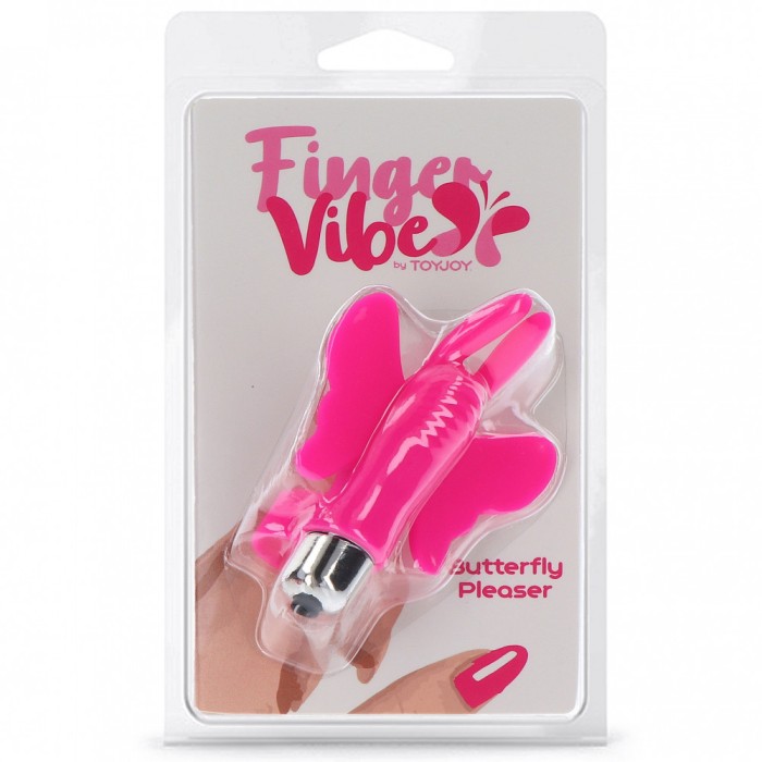 Vibrator Degetar ToyJoy &raquo;Butterfly Pleaser&laquo; 9 cm - Roz