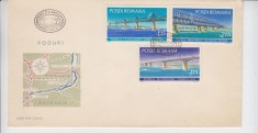 C12 - FDC Romania - Poduri - LP795 - 1972