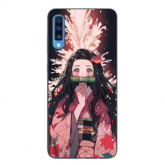 Husa compatibila cu Samsung Galaxy A70 Silicon Gel Tpu Model Demon Slayer Nezuko