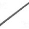 Tub termocontractant, 6.4mm, 1m, neagra, TASKER - GTM 6432 BK