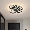 Lustra LED cu telecomanda ANICA 52W, 2 Elemente, lumina Rece/Calda/Neutra, Dimabila, Negru ModernLight Concept, Alessandro DESIGN