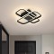 Lustra LED cu telecomanda ANICA 52W, 2 Elemente, lumina Rece/Calda/Neutra, Dimabila, Negru ModernLight Concept
