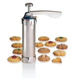Aparat Biscuiti Fursecuri Inox 20 Forme + 4 Accesorii Ornat Aluat Fondant
