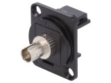 Conector fibră optică ST metalic