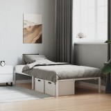 Cumpara ieftin Cadru pat metalic, alb, 100x200 cm