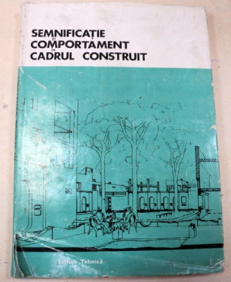 SEMNIFICATIE SI COMPORTAMENT IN CADRUL CONSTRUIT,BUCURESTI 1985-RICHARD BUNT foto