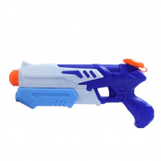 Pistol cu apa cu maner de transport pentru copii 3ani+, 300ml pentru piscina/plaja, albastru/alb