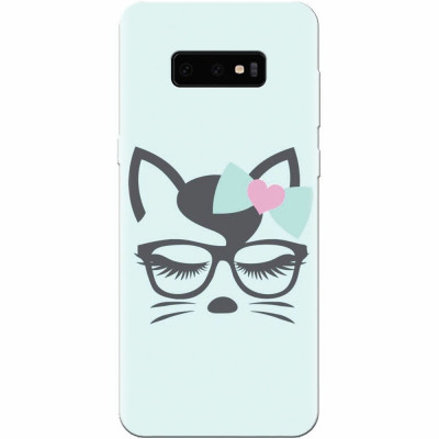 Husa silicon pentru Samsung Galaxy S10 Lite, Angel Cat foto