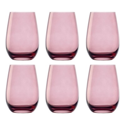 Farbige Trinkgl&amp;auml;ser, Wassergl&amp;auml;ser, Saftgl&amp;auml;ser - ELEMENTS, 6er-Set, Flieder, 465 ml foto