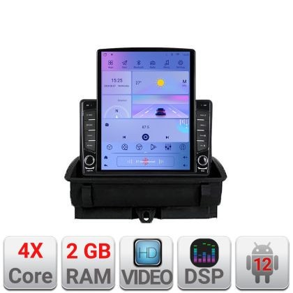Navigatie Audi Q3 2011-2018 Android radio gps internet quad core 2+32GB ecran vertical 9.7&quot; Kit-q3+EDT-E708 CarStore Technology