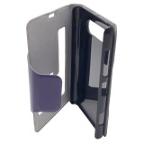 Husa tip carte cu stand mov (cu decupaj frontal) pentru Nokia Lumia 820