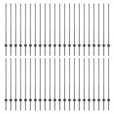 vidaXL St&acirc;lpi de Gard Manual 88 pcs Gri 160 cm Oțel
