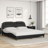 VidaXL Cadru de pat, Viana, fără saltea, negru, 180x200 cm, piele ecologică 3208110