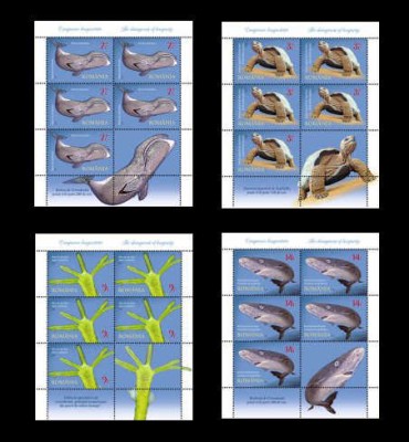 ✅RO 2023 LP 2440 &amp;quot;Animale - Campionii longevitatii&amp;quot;, minicoli de 5 marci + 1 vinieta + tabs ,MNH foto