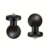 Adaptor bila - filet 1/4 pentru camere de actiune Insta360, GoPro, DJI Osmo Action compatibil RAM Mounts