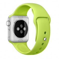 Curea iUni compatibila cu Apple Watch 1/2/3/4/5/6/7, 38mm, Silicon, Green foto