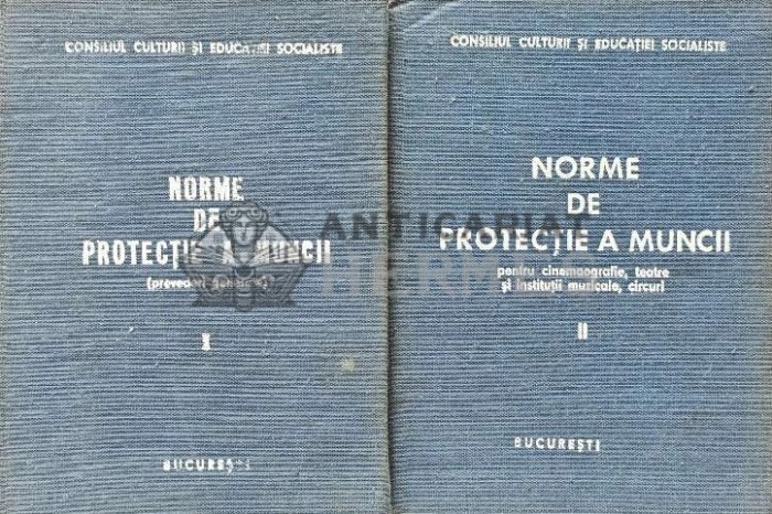Norme de protectie a muncii. Prevederi generale si pentru cinemaografie, teatre si institutii muzicale, circuri Vol. 1-2 (XE64)