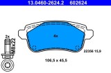 ATE 13.0460-2624.2 set placute frana,frana disc