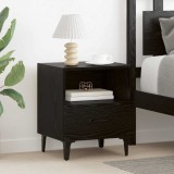 VidaXL Dulap de noapte Stejar negru 40 x 35 x 47.5 cm Lemn compozit