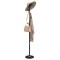 Gossi cuier de haine, negru, 175 cm, fier vopsit electrostatic